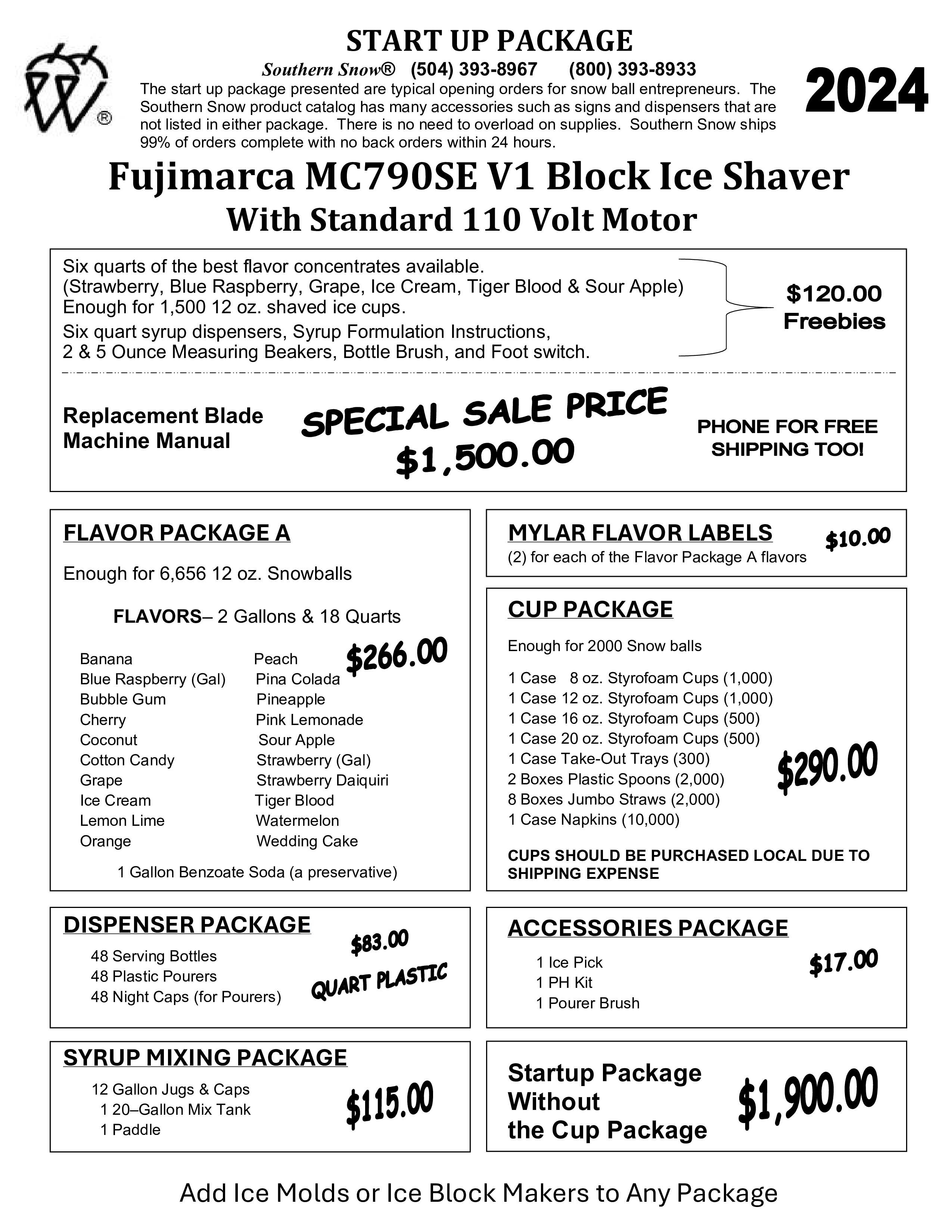 Fujimarca MC-709SE V1 Block Ice Shaver Start Up