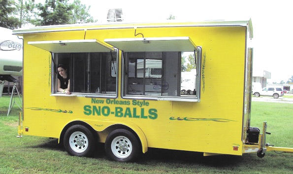 Concession Trailer - Outside View - Windows Open