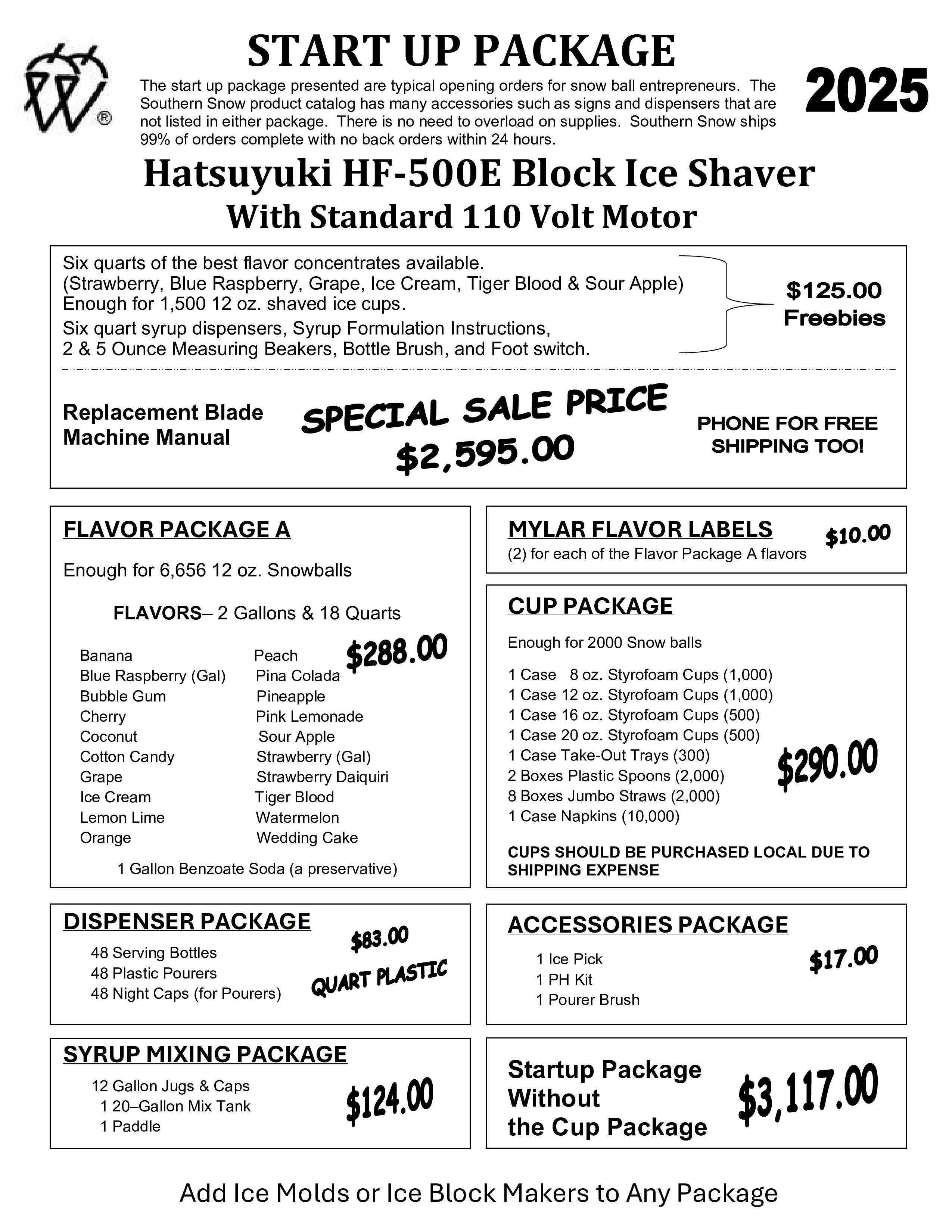 Hatsuyuki HF-500E Block Ice Shaver Start Up